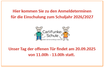 Einschulung 2026/27